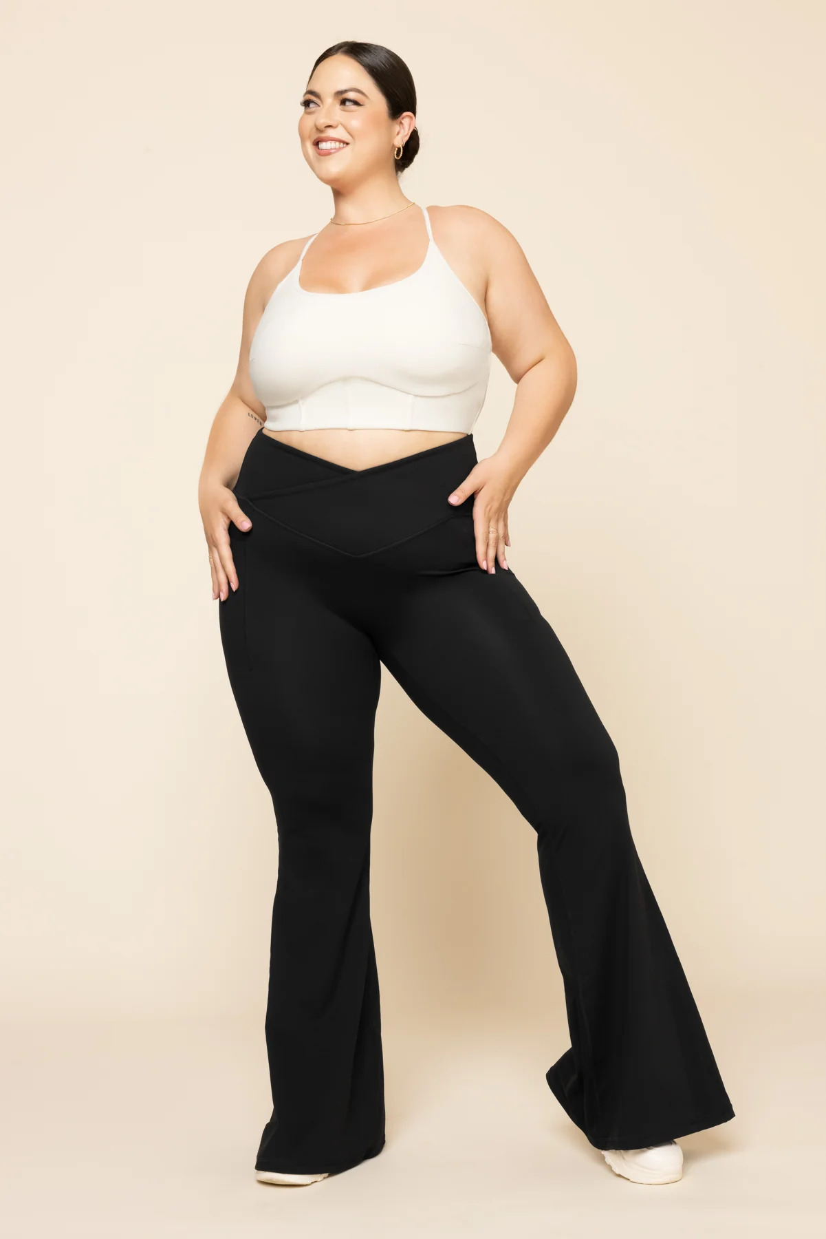 Plié Corset Crop Bralette - Cream - Image 7