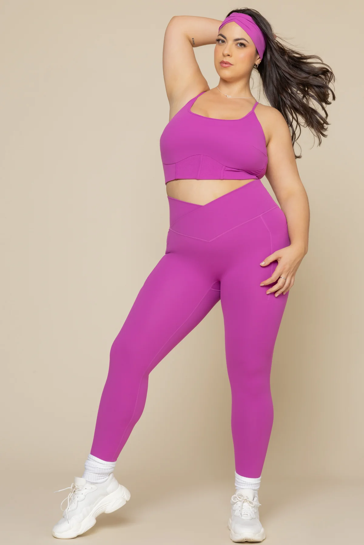 Plié Corset Crop Bralette - Royal Orchid - Image 5