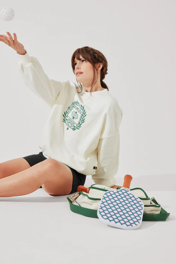 POPFLEX® Active Club Cloud Crewneck Sweater - Cream - Image 4