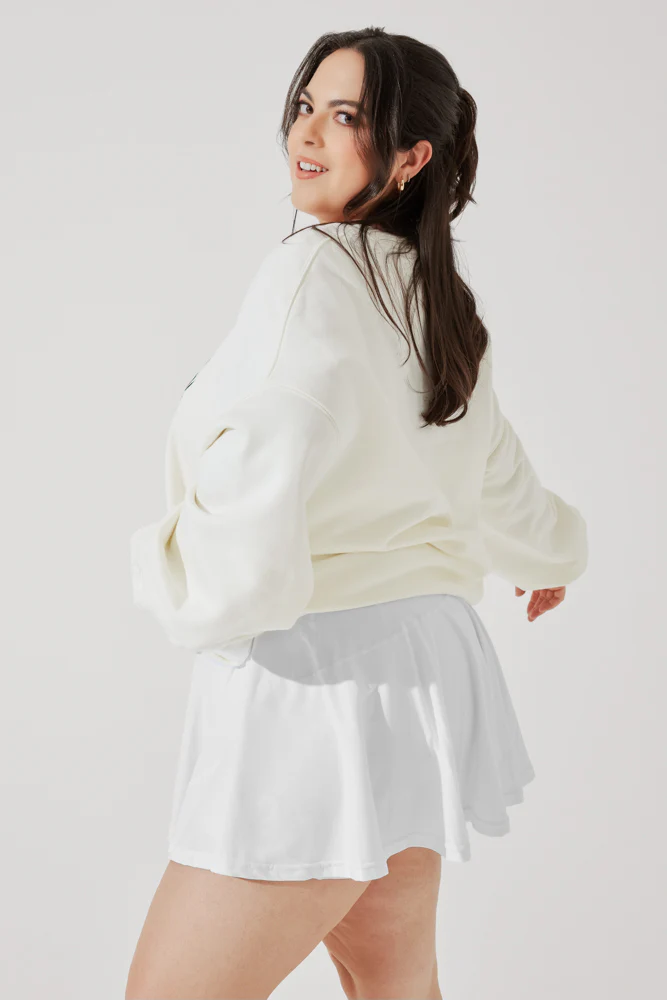 POPFLEX® Active Club Cloud Crewneck Sweater - Cream - Image 8
