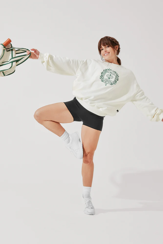 POPFLEX® Active Club Cloud Crewneck Sweater - Cream - Image 9