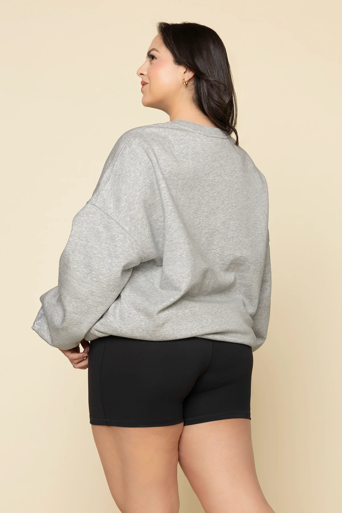 POPFLEX® Active Club Cloud Crewneck Sweater - Heather Grey - Image 7