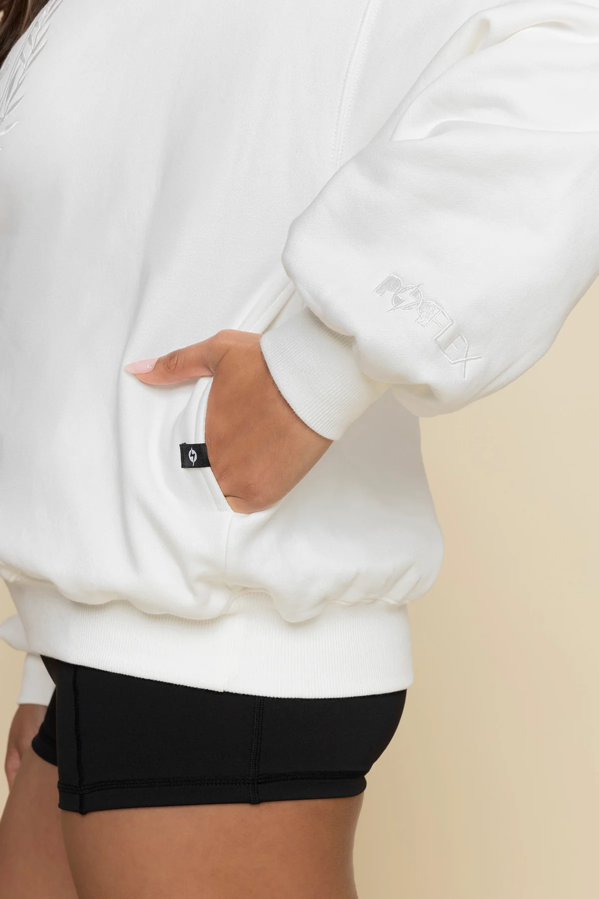 POPFLEX® Active Club Cloud Crewneck Sweater - White - Image 4