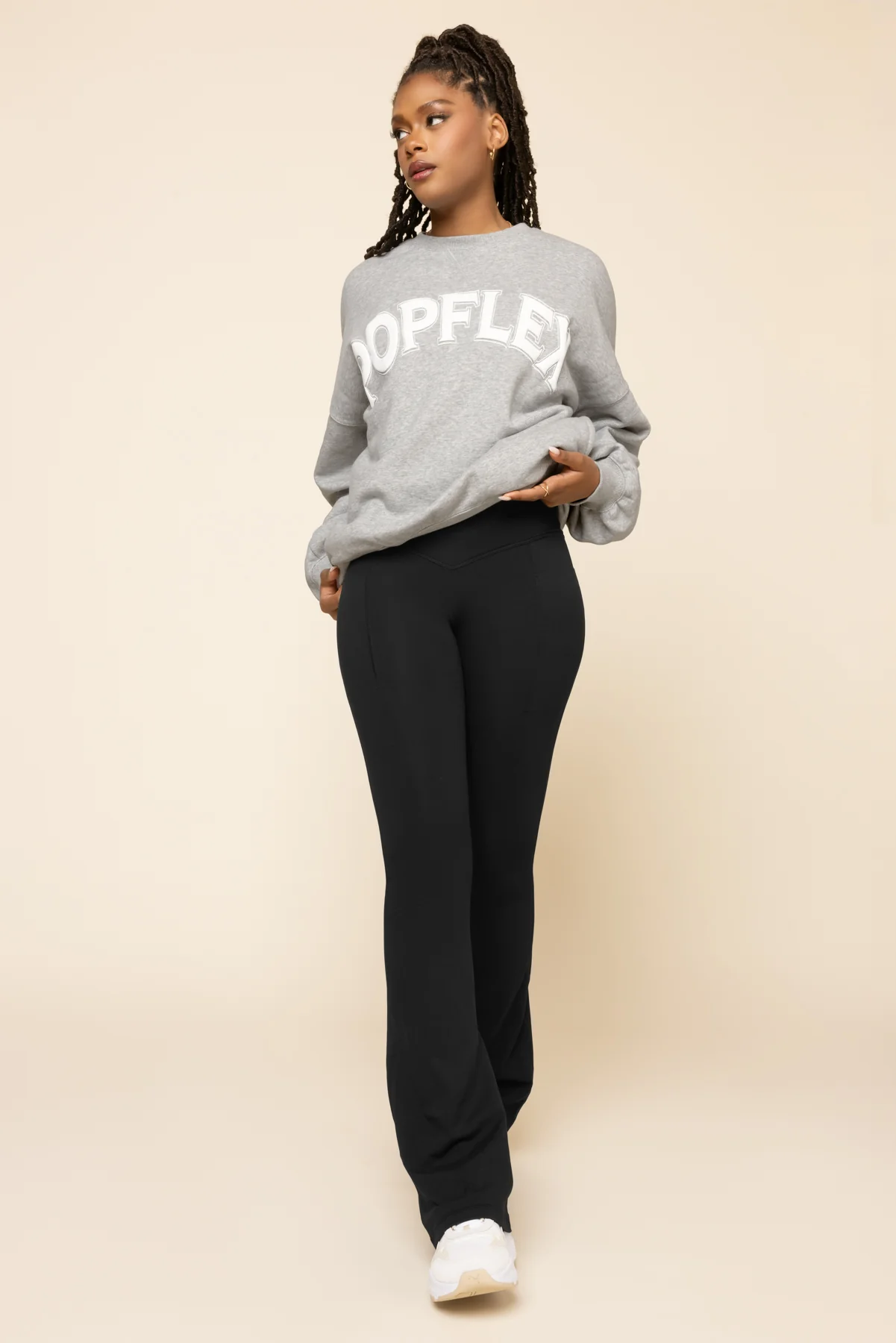 POPFLEX® Cloud Crewneck Sweater - Heather Grey - Image 3