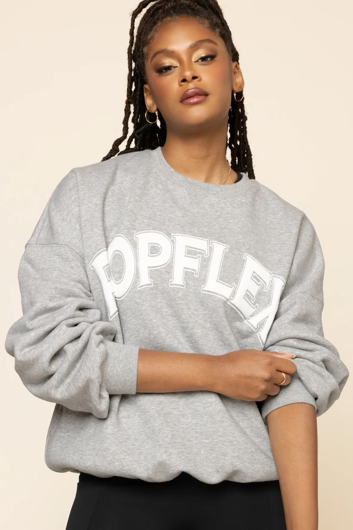 POPFLEX® Cloud Crewneck Sweater - Heather Grey - Image 4