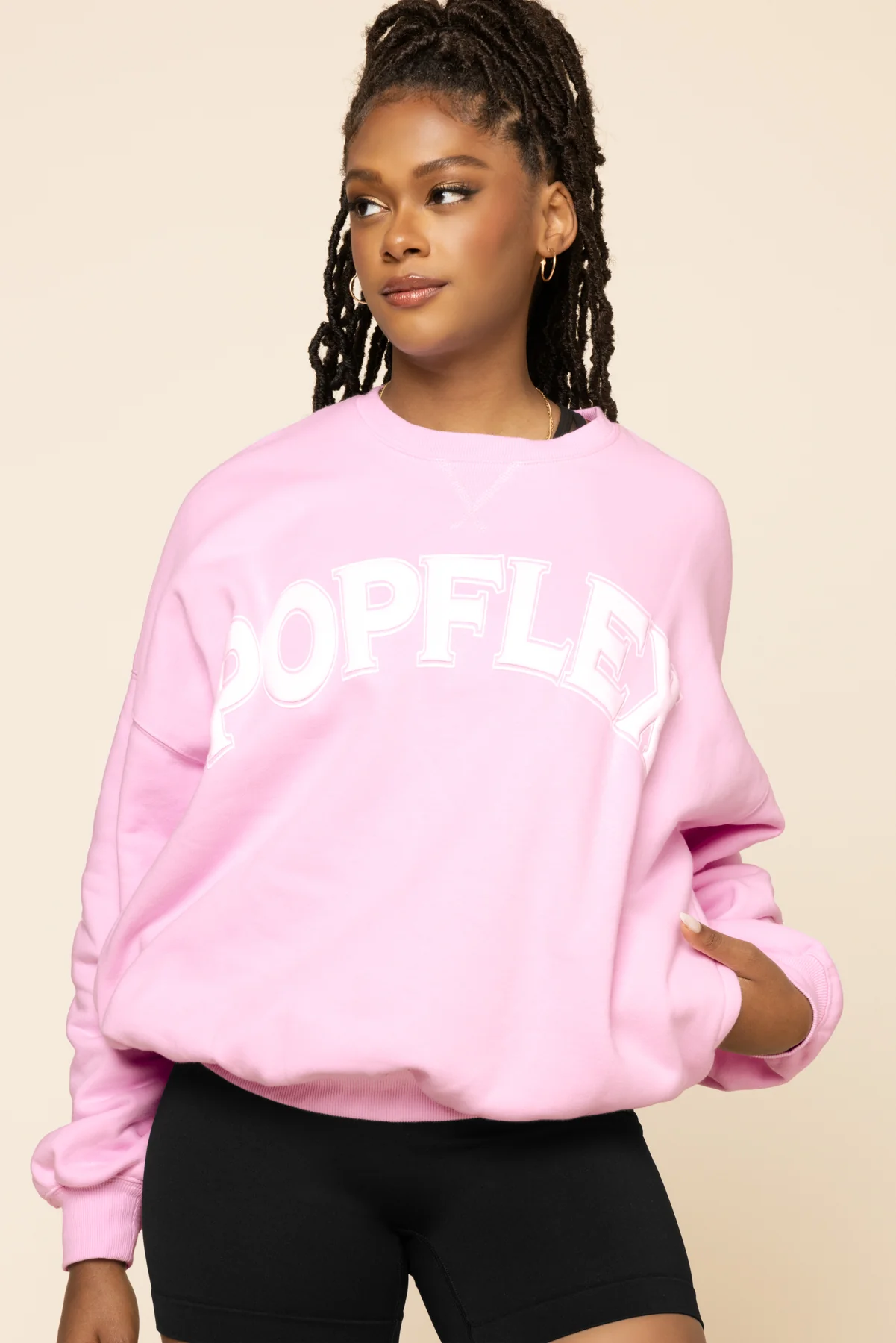 POPFLEX® Cloud Crewneck Sweater - Pink Crush - Image 3