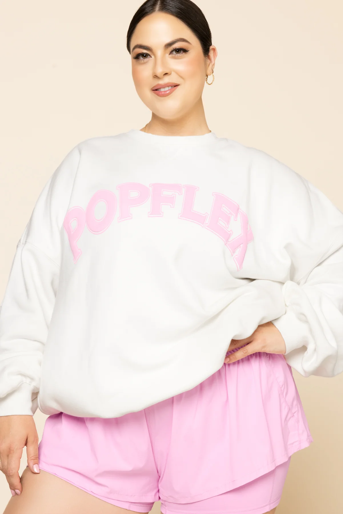 POPFLEX® Cloud Crewneck Sweater - White - Image 5
