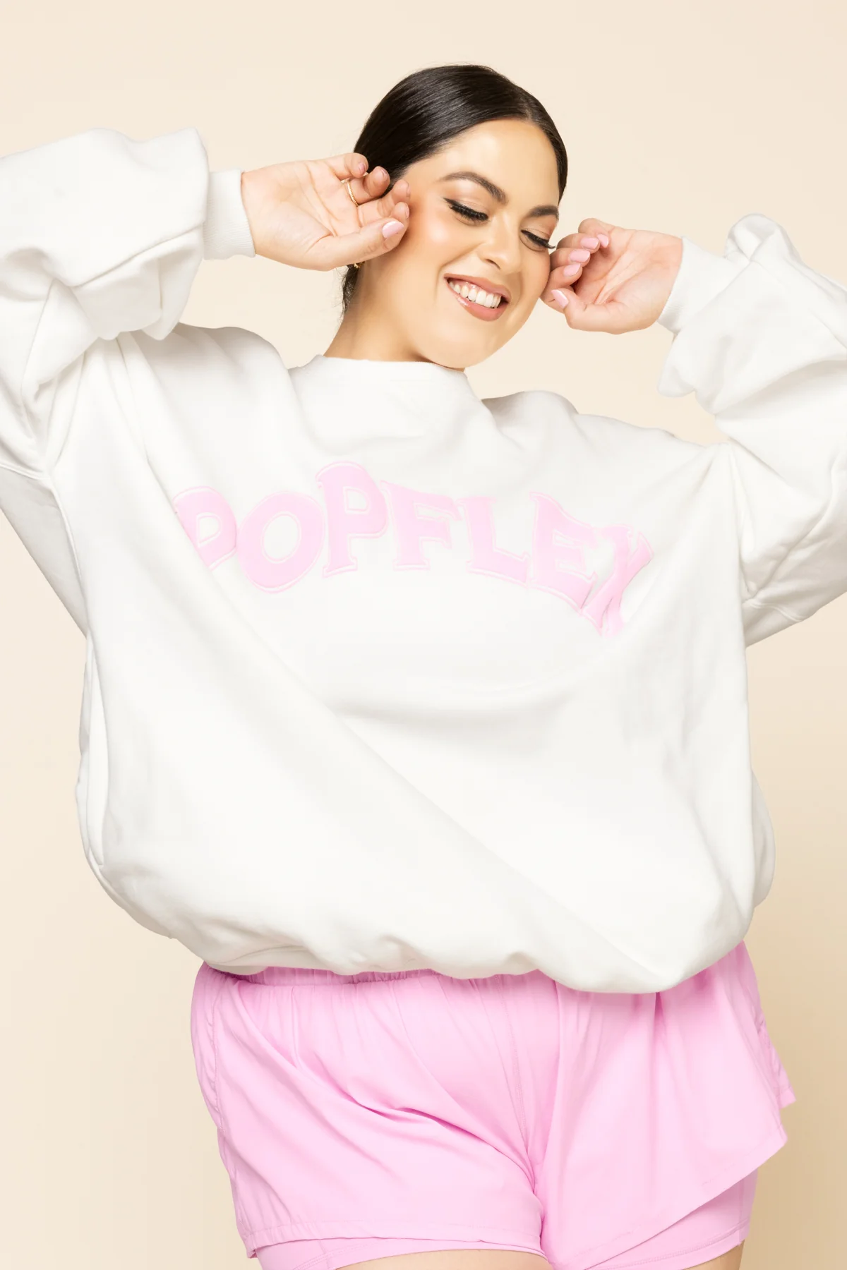 POPFLEX® Cloud Crewneck Sweater - White - Image 7