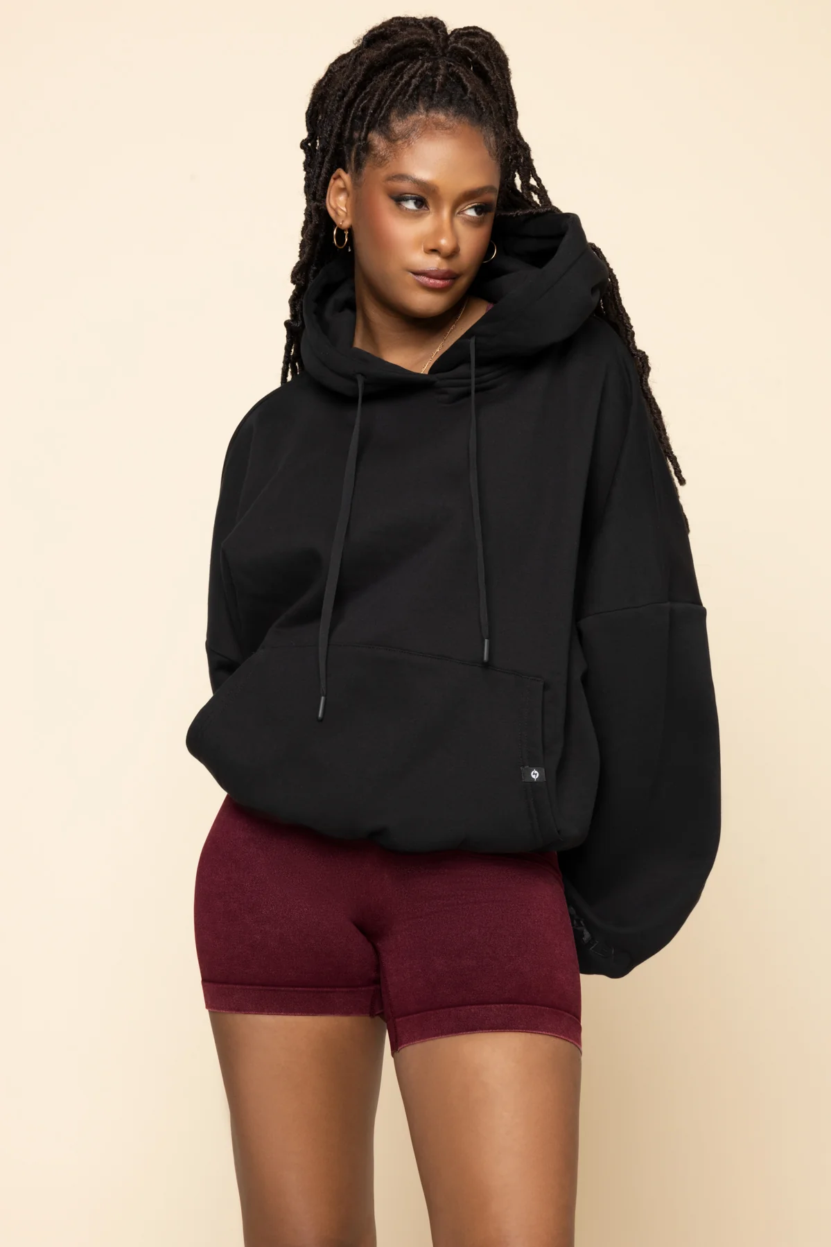 Pullover Cloud Hoodie - Black - Image 8