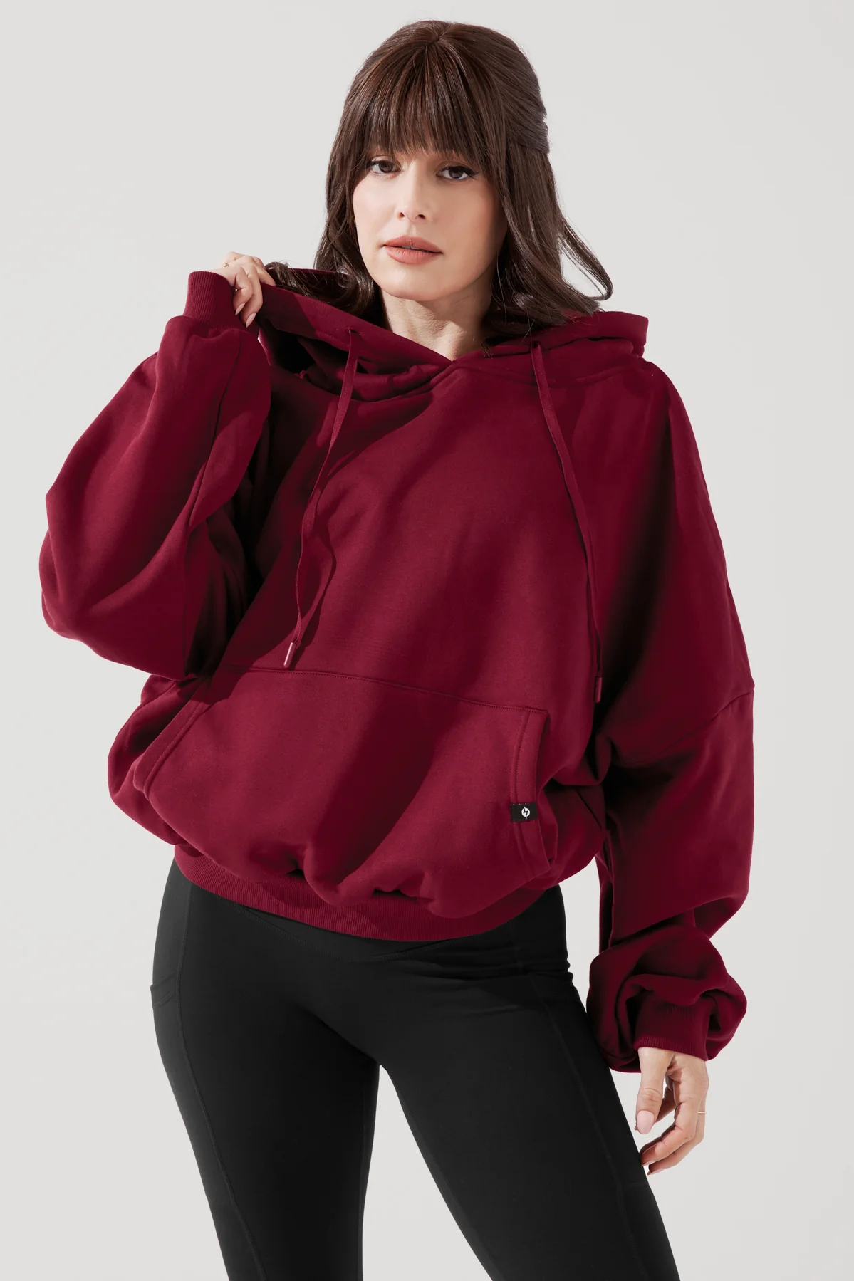 Pullover Cloud Hoodie - Crimson - Image 11