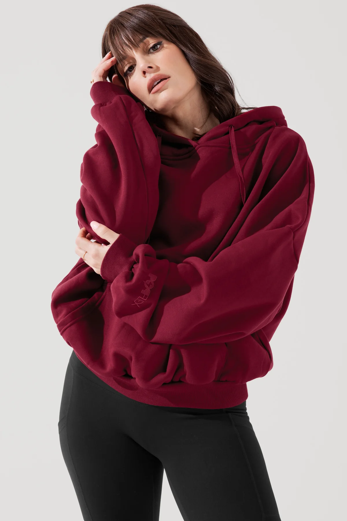 Pullover Cloud Hoodie - Crimson - Image 2