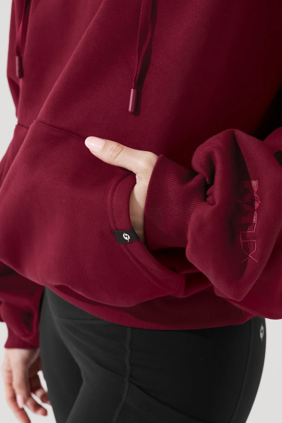 Pullover Cloud Hoodie - Crimson - Image 5