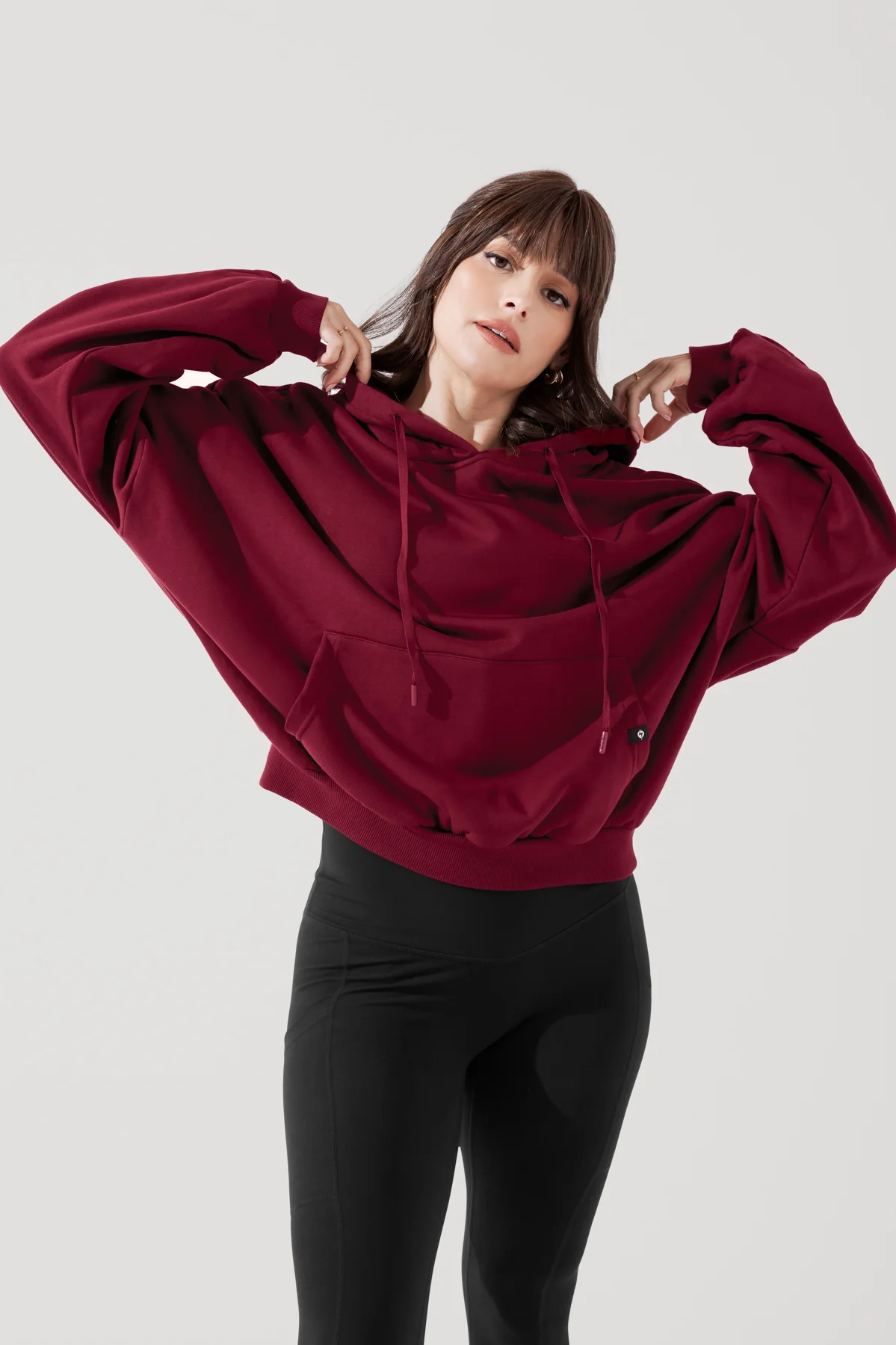 Pullover Cloud Hoodie - Crimson - Image 6