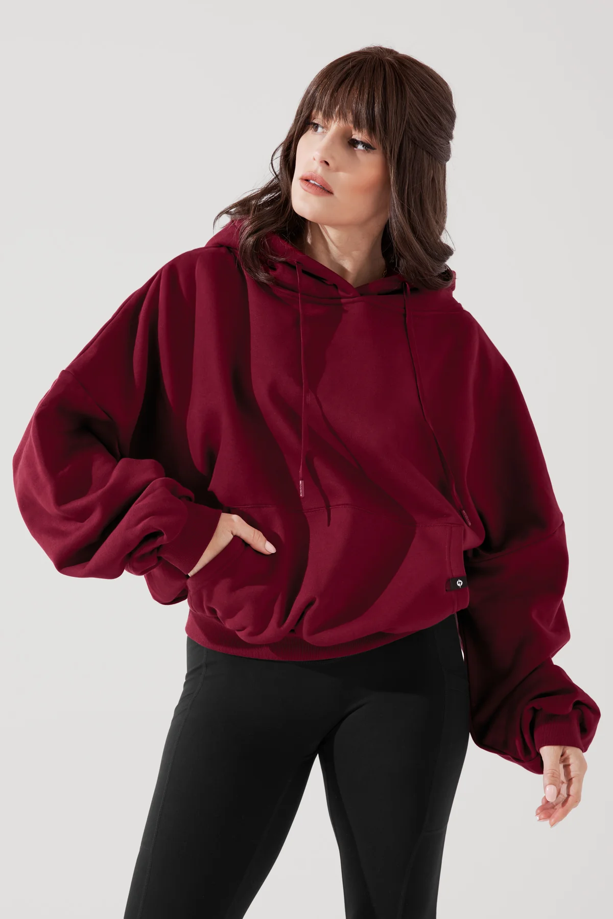 Pullover Cloud Hoodie - Crimson - Image 7