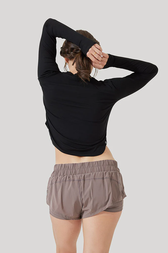 Refine Long Sleeve Top - Black - Image 6