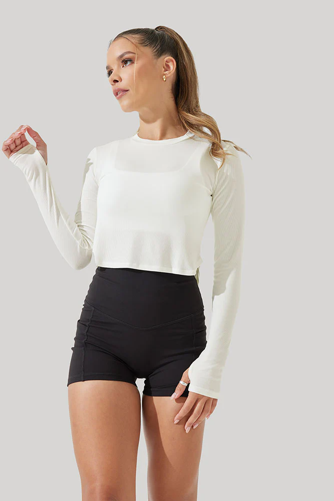 Refine Long Sleeve Top - Coconut Cream - Image 7