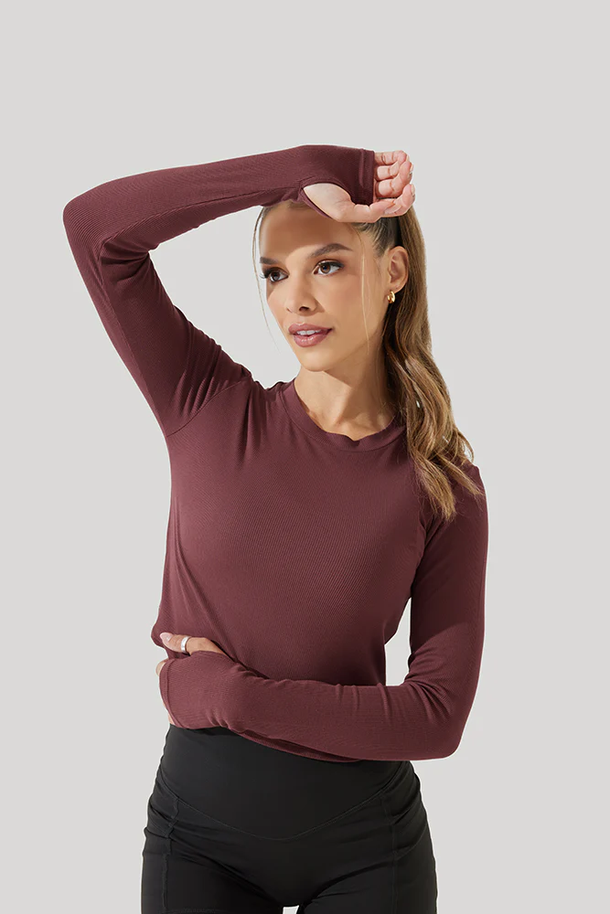 Refine Long Sleeve Top - Rose Clay - Image 6