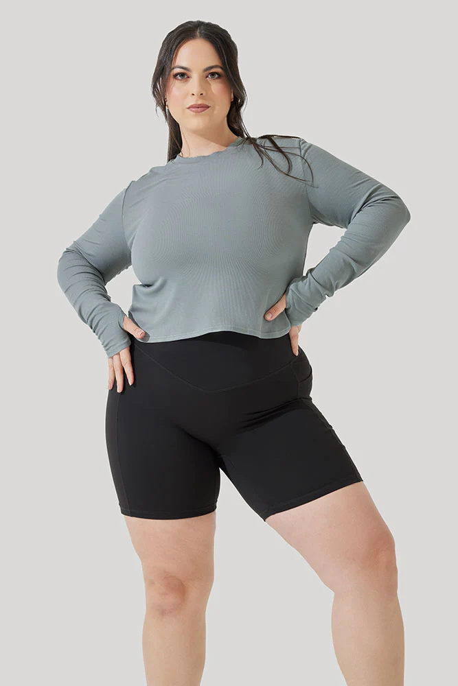 Refine Long Sleeve Top - Stormy Blue - Image 3