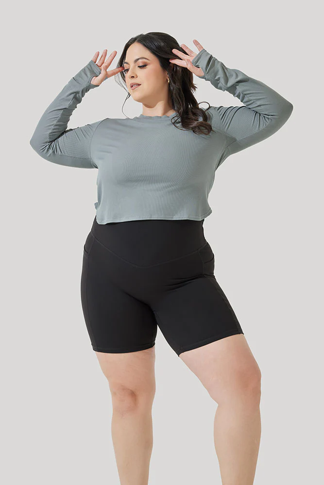 Refine Long Sleeve Top - Stormy Blue - Image 4