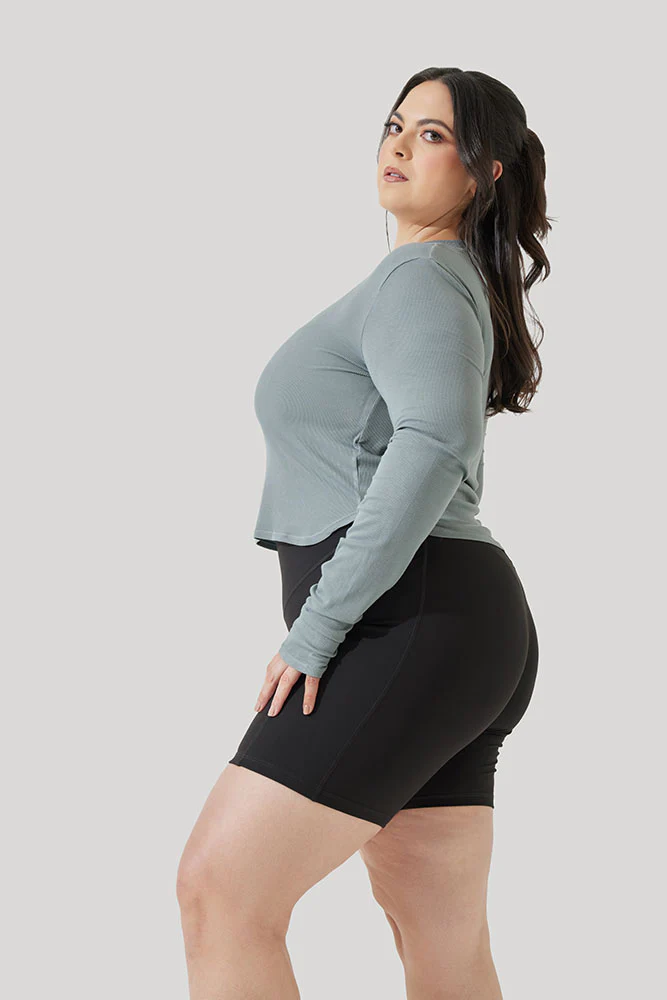 Refine Long Sleeve Top - Stormy Blue - Image 7