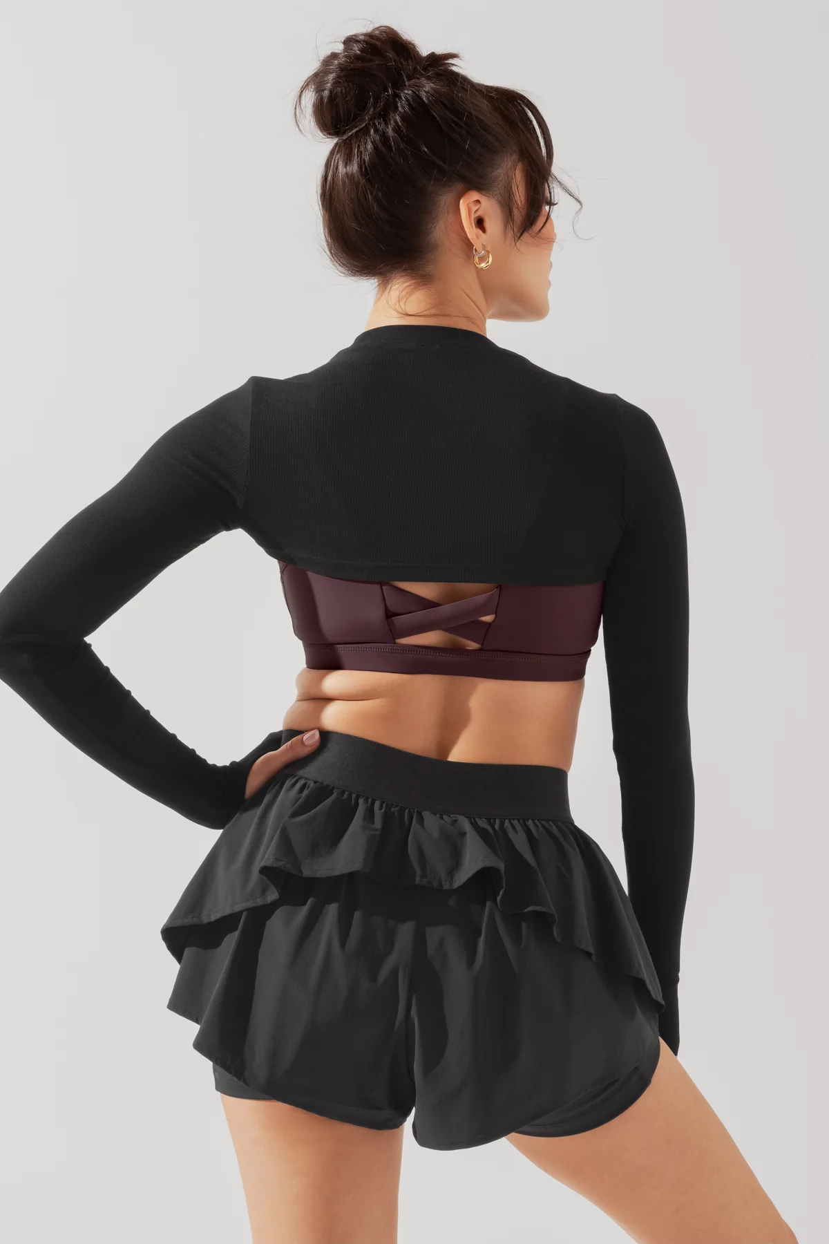 Relevé Ribbed Shrug - Black - Image 12