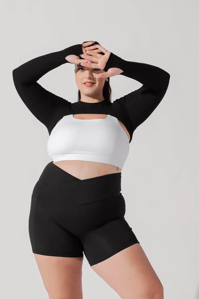 Relevé Ribbed Shrug - Black - Image 4
