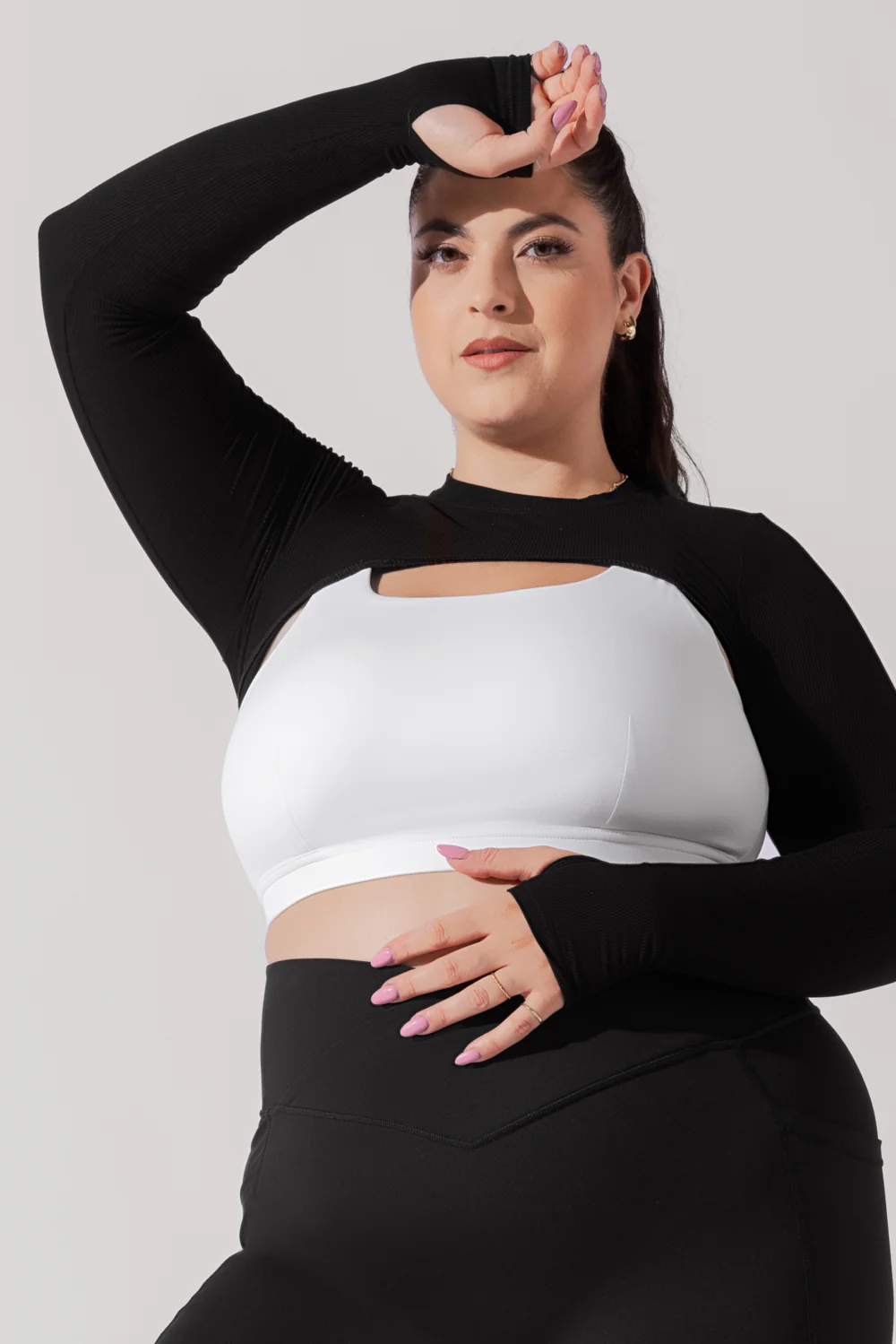 Relevé Ribbed Shrug - Black - Image 6
