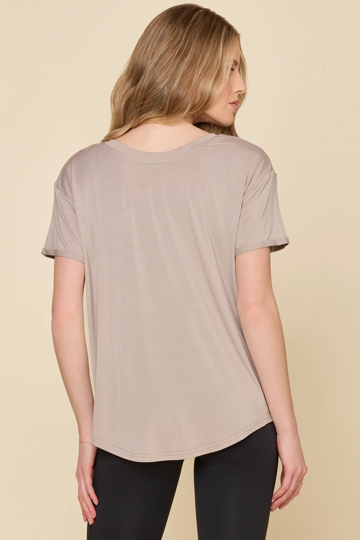 Reversible Deep V Tee - Cobblestone - Image 7