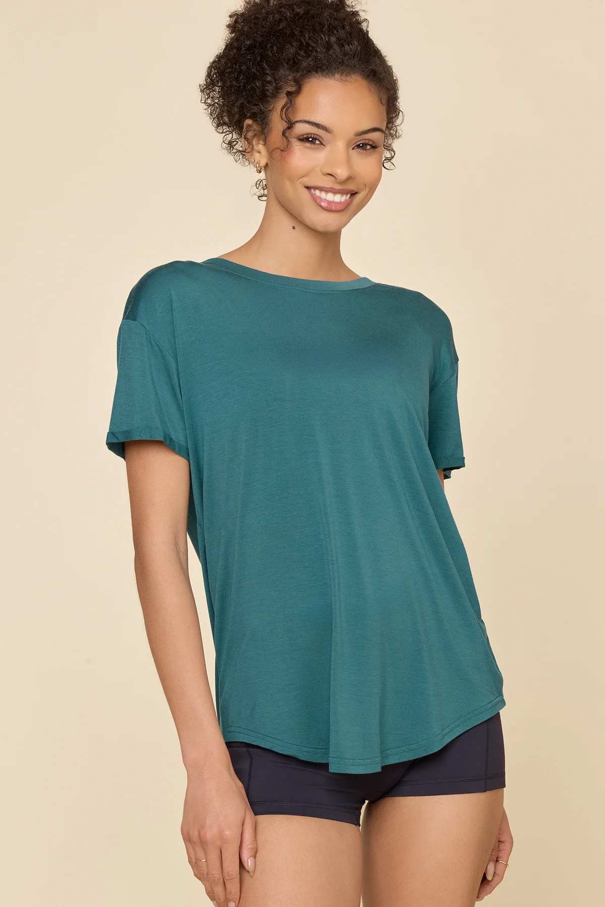 Reversible Deep V Tee - Pacific - Image 5