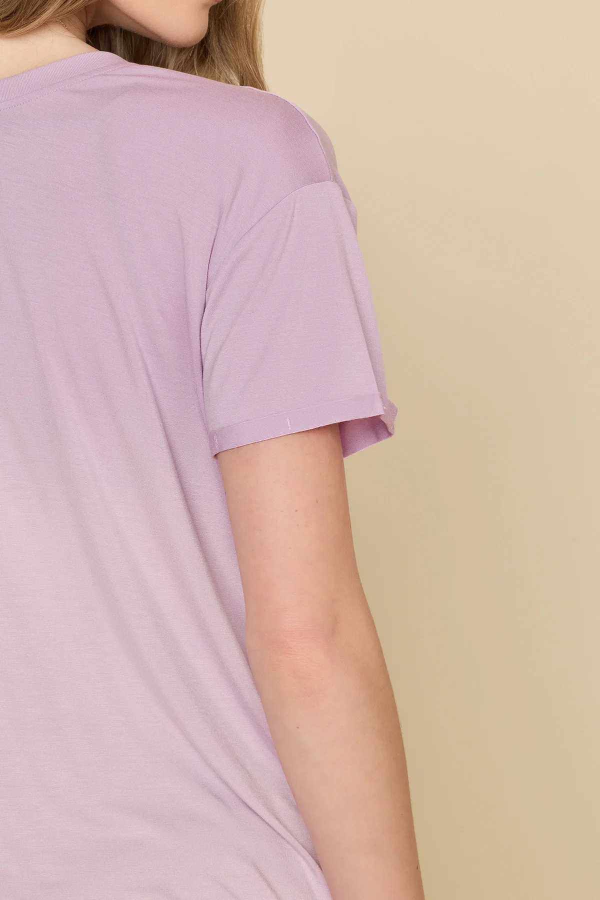 Reversible Deep V Tee - Pastel Orchid - Image 6