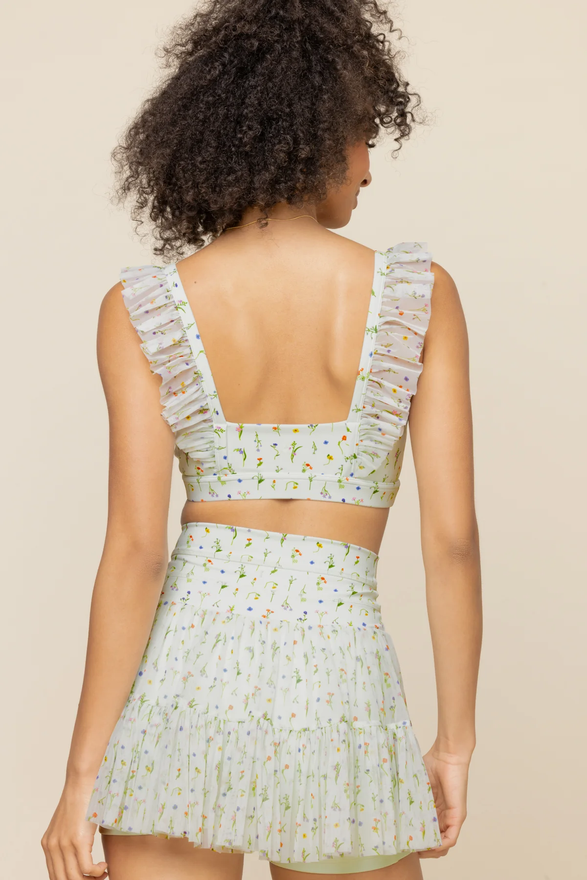 Romance Mesh Ruffle Bra  - Meadow - Image 6