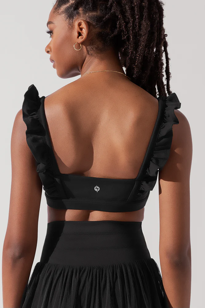Romance Ruffle Bra - Black - Image 11
