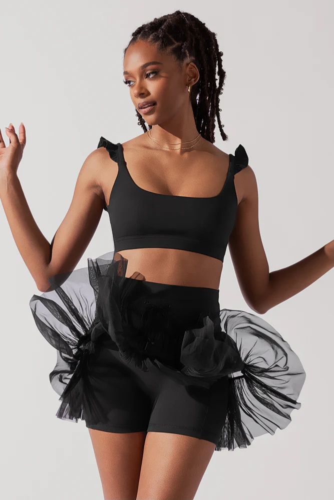 Romance Ruffle Bra - Black - Image 12