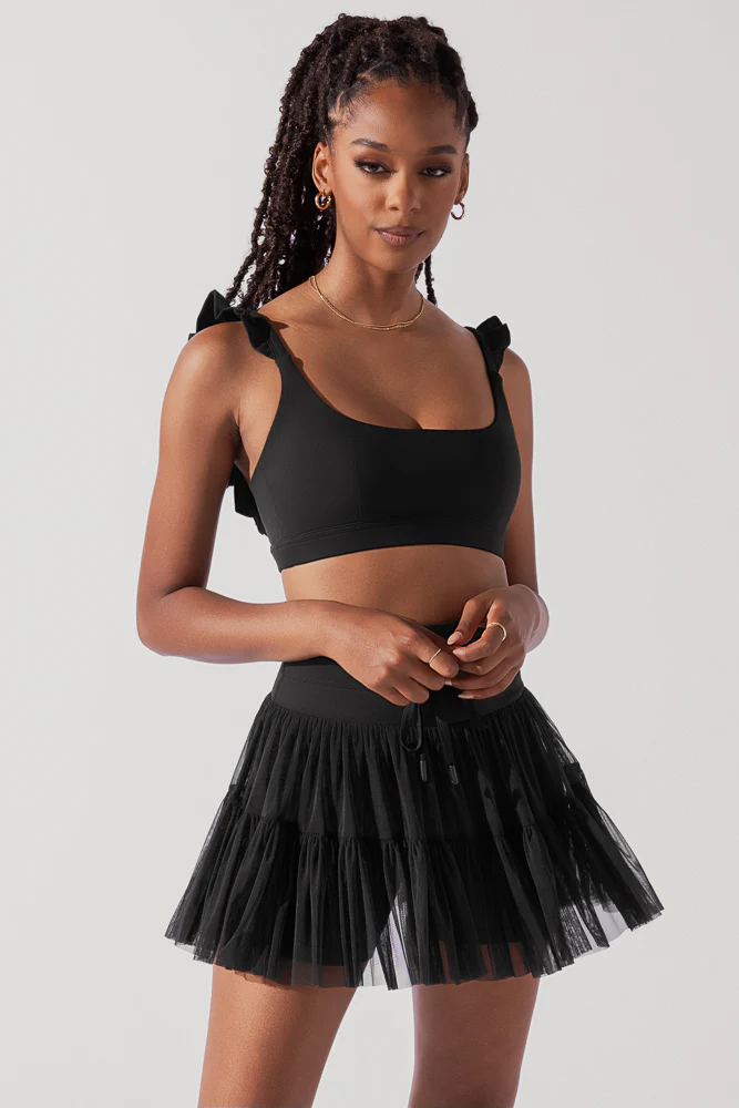 Romance Ruffle Bra - Black - Image 5