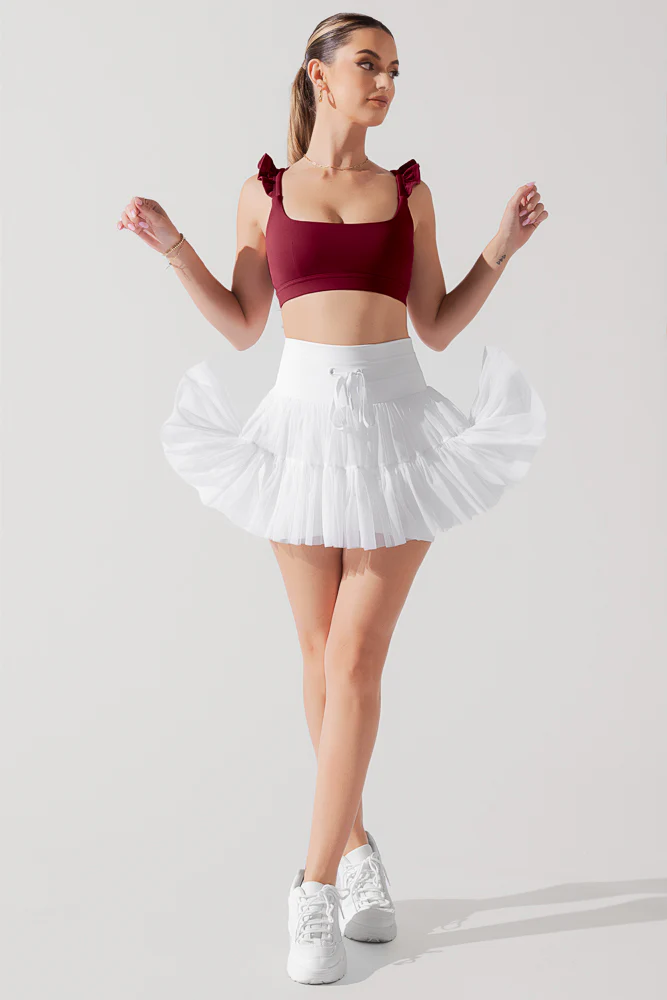 Romance Ruffle Bra - Crimson - Image 7