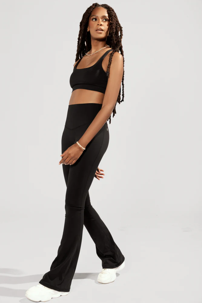 Supersculpt™ Flared Legging with Pockets - Black - Image 10