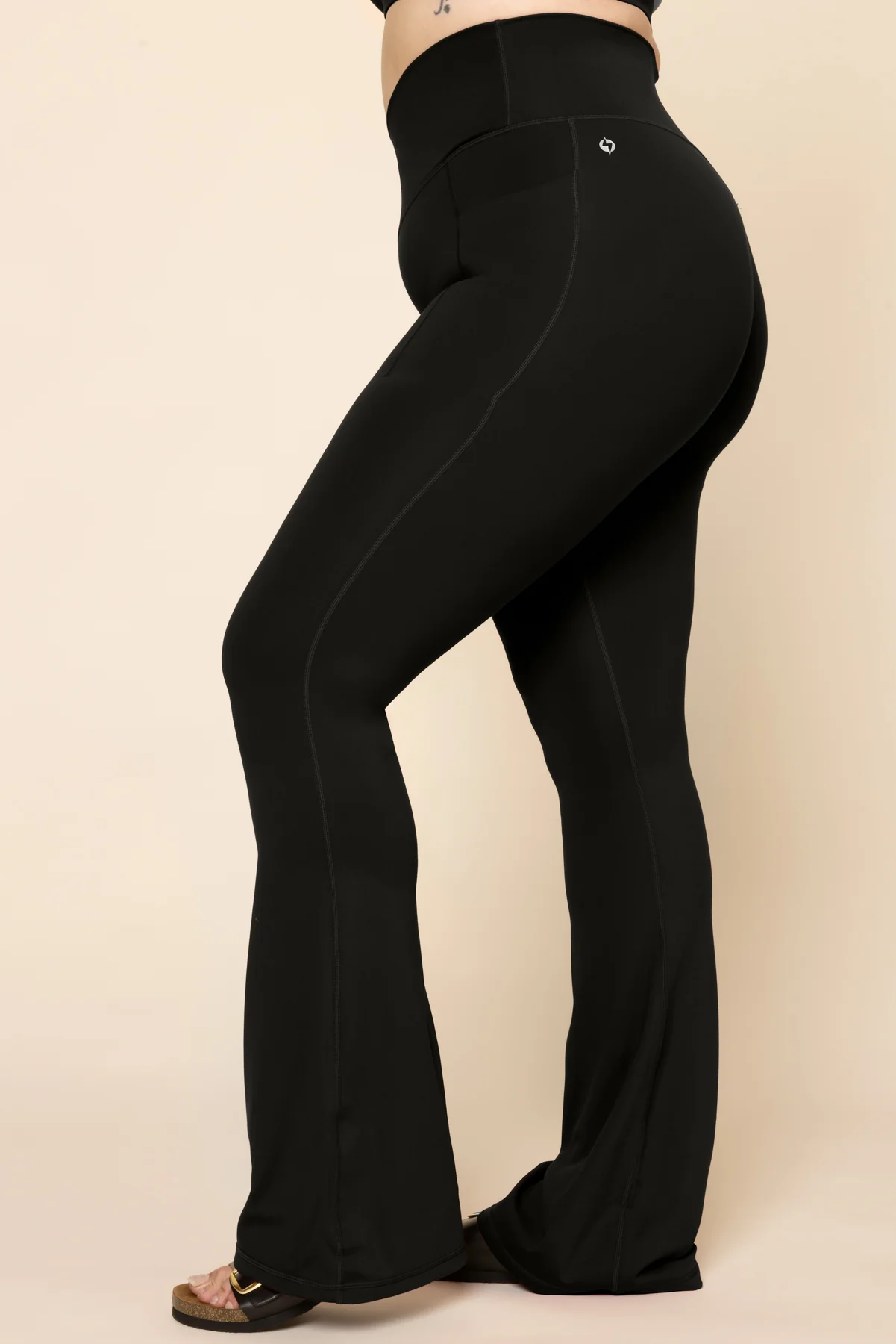 Supersculpt™ Flared Legging with Pockets - Black - Image 8