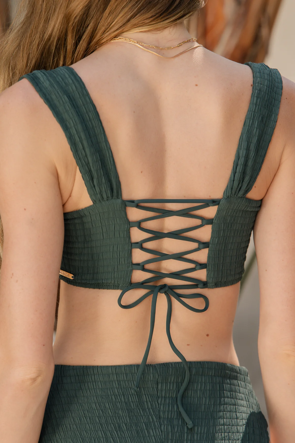 Sea Maiden Bikini Top - Green Lagoon Dilly - Image 2