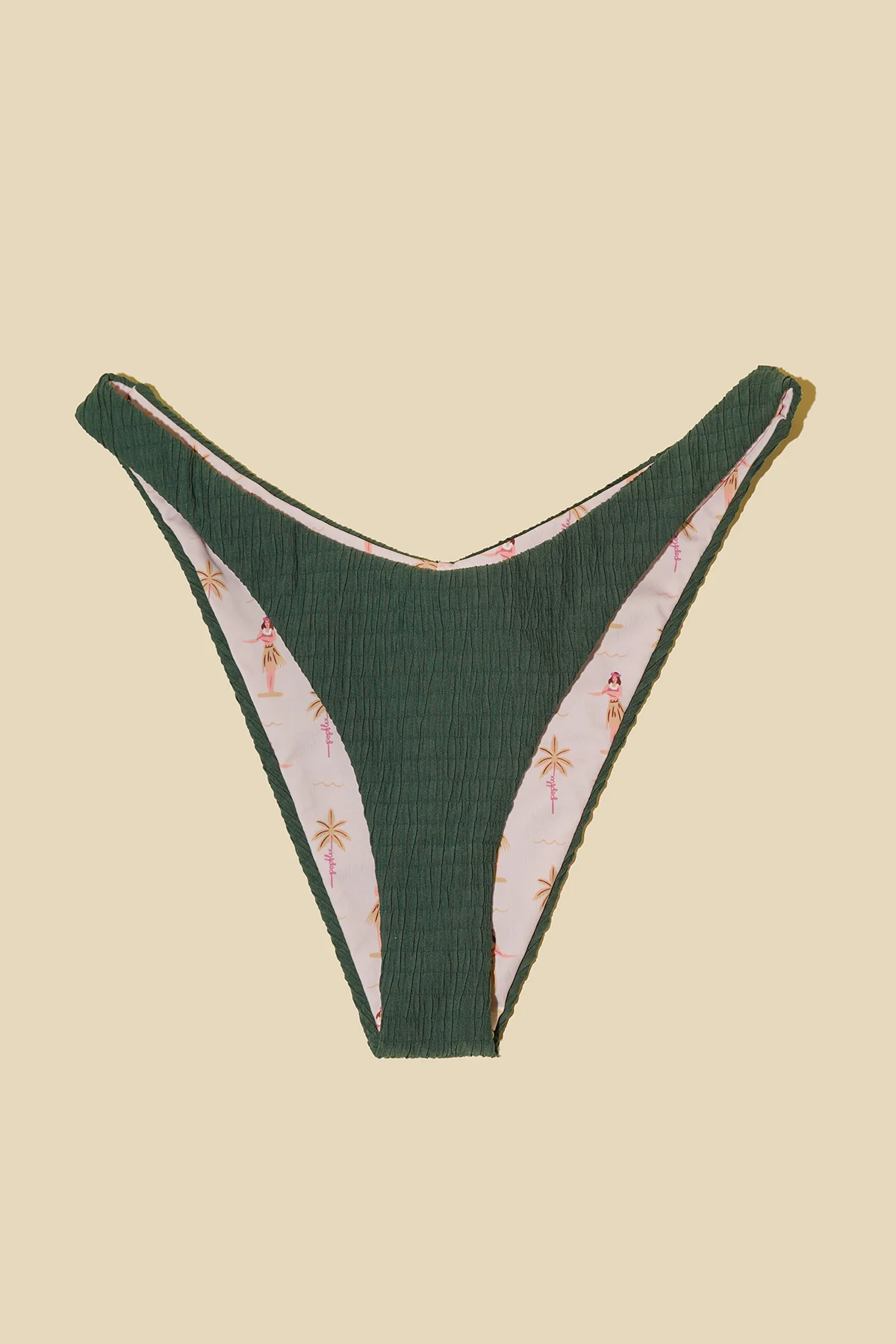 Seascape Reversible Bikini Bottom - Green Lagoon Dilly - Image 6
