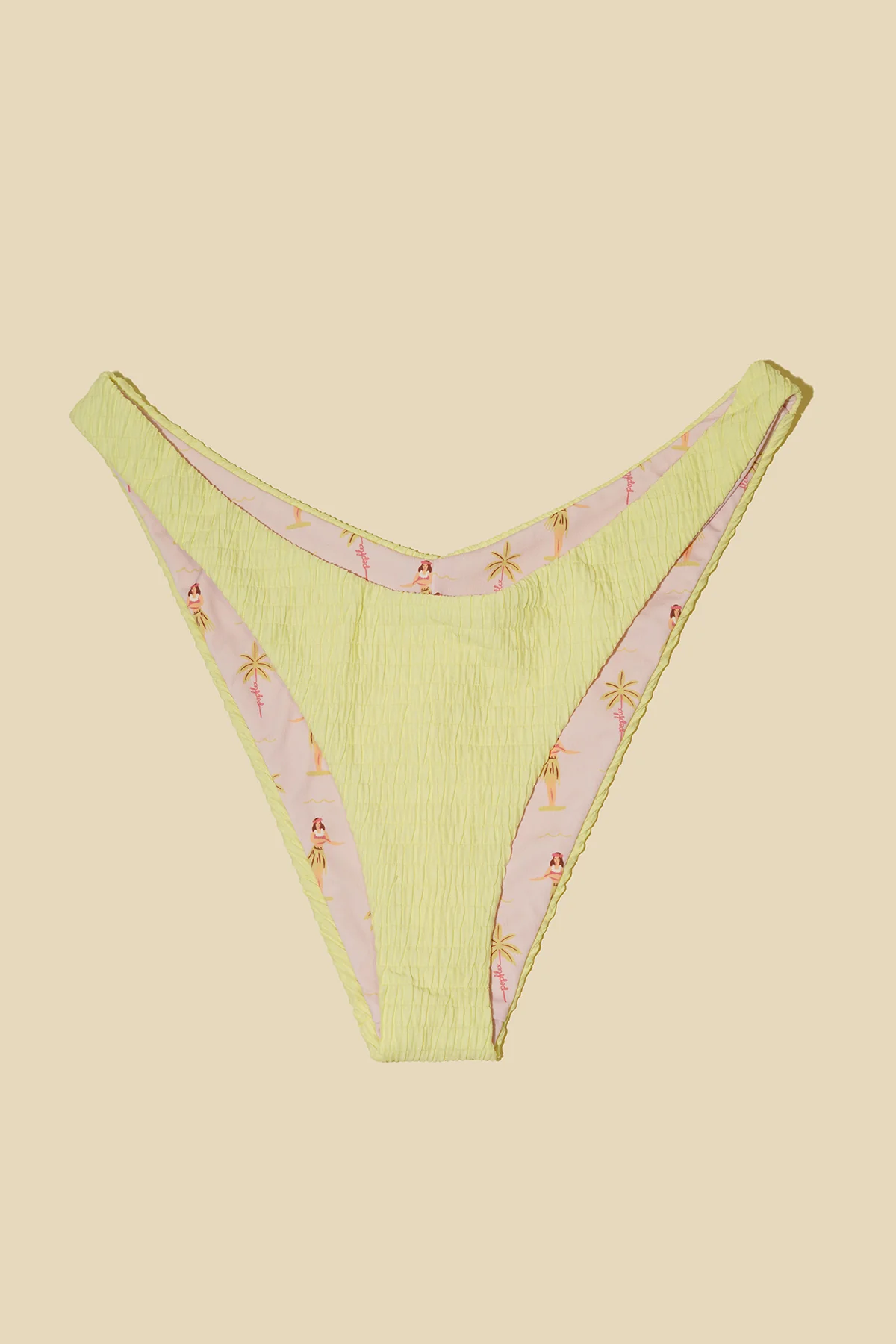 Seascape Reversible Bikini Bottom - Lemon Drop Dilly - Image 7