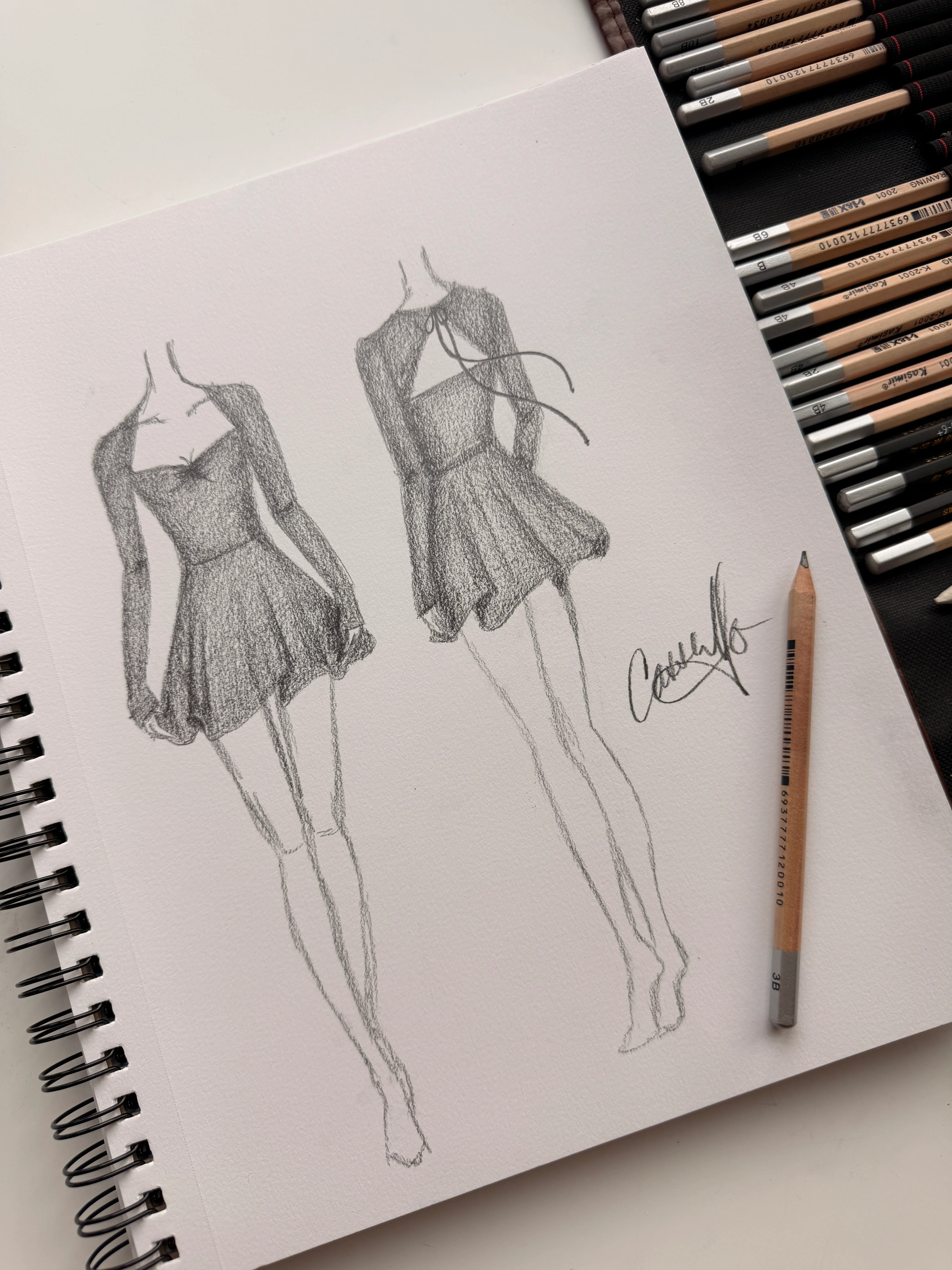 Skate the Night Away Long Sleeve Dress - Cool Black - Image 5