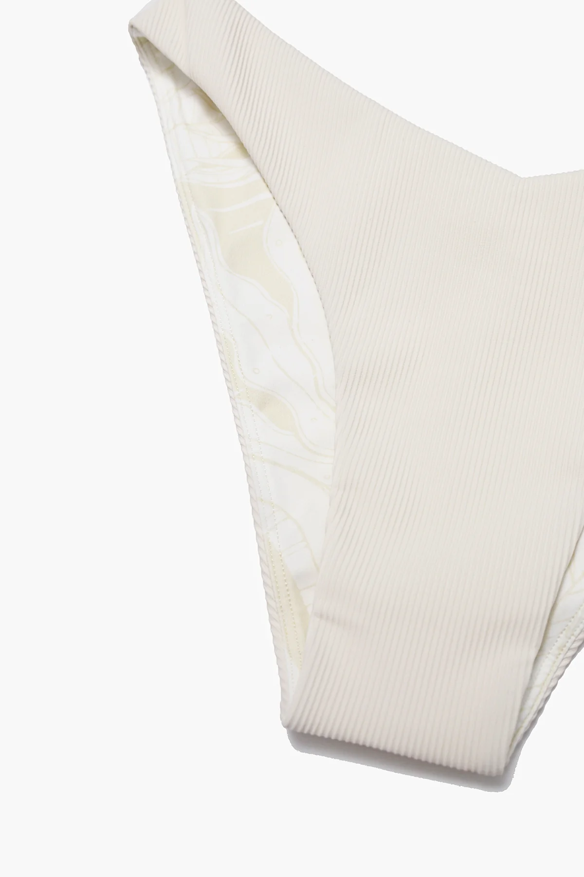 Sunshine Scoop Ultra Cheeky Bikini Bottom - Cream Rib - Image 7