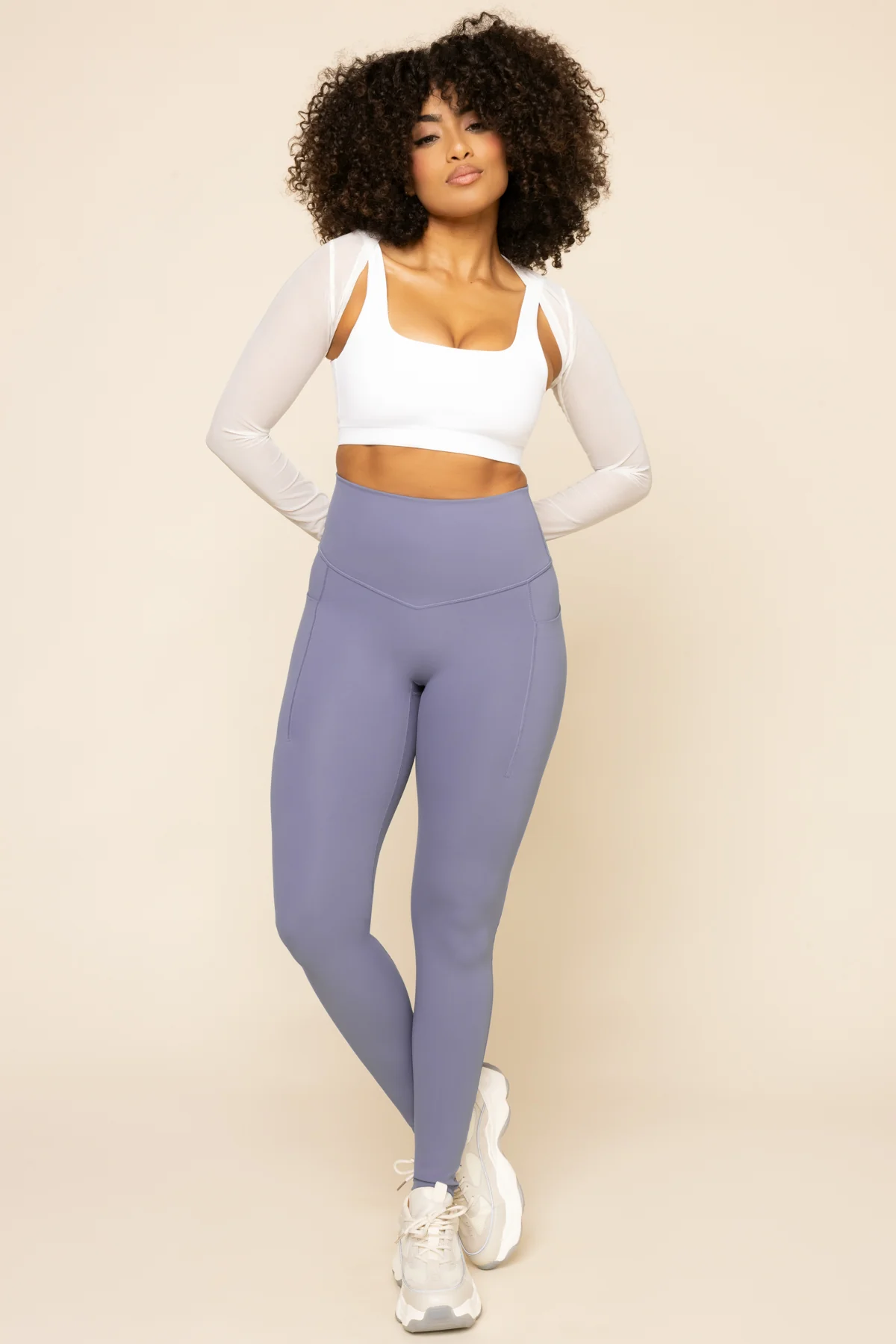 Supersculpt™ Legging with Pockets - Blue Mist - Image 3