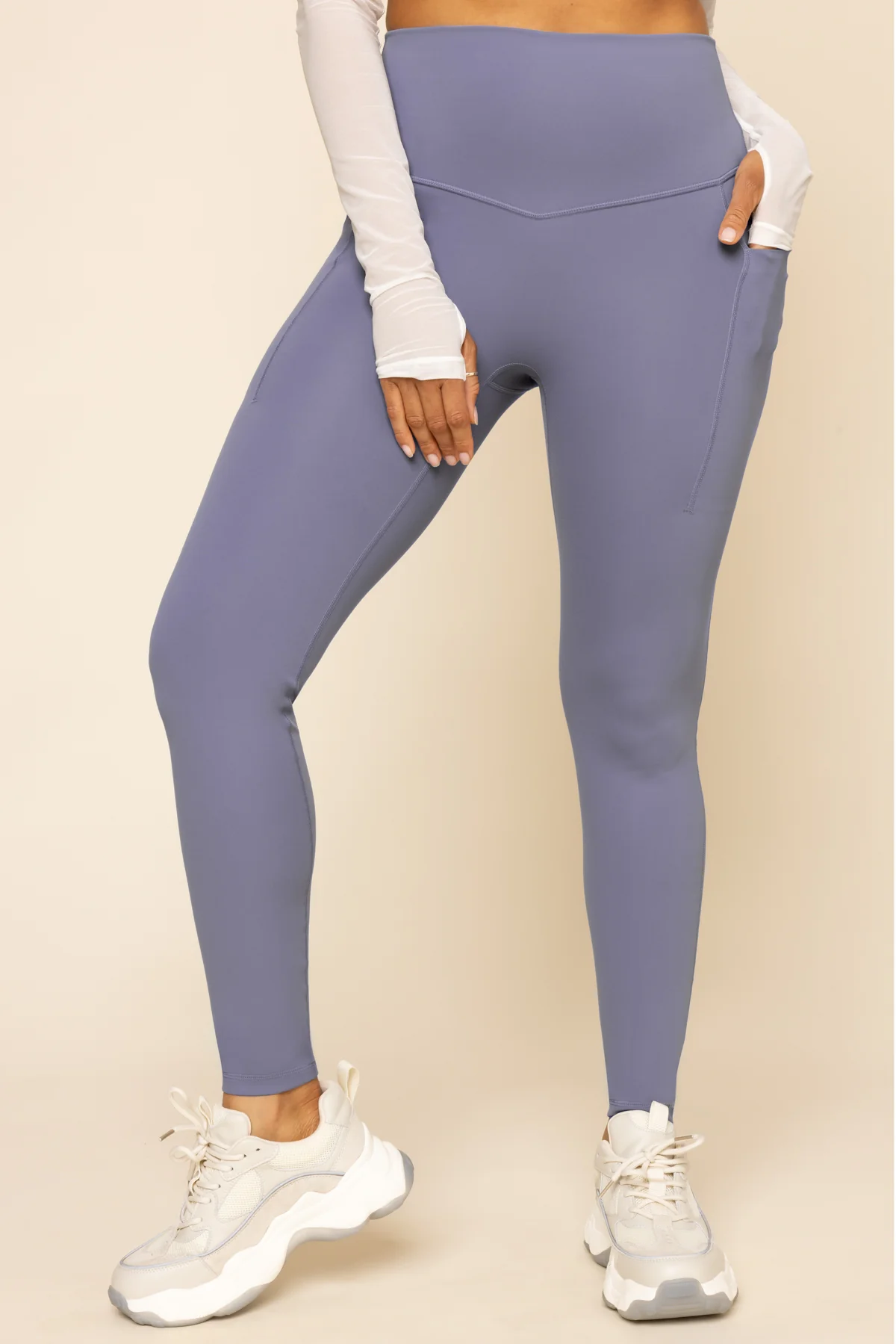Supersculpt™ Legging with Pockets - Blue Mist - Image 5
