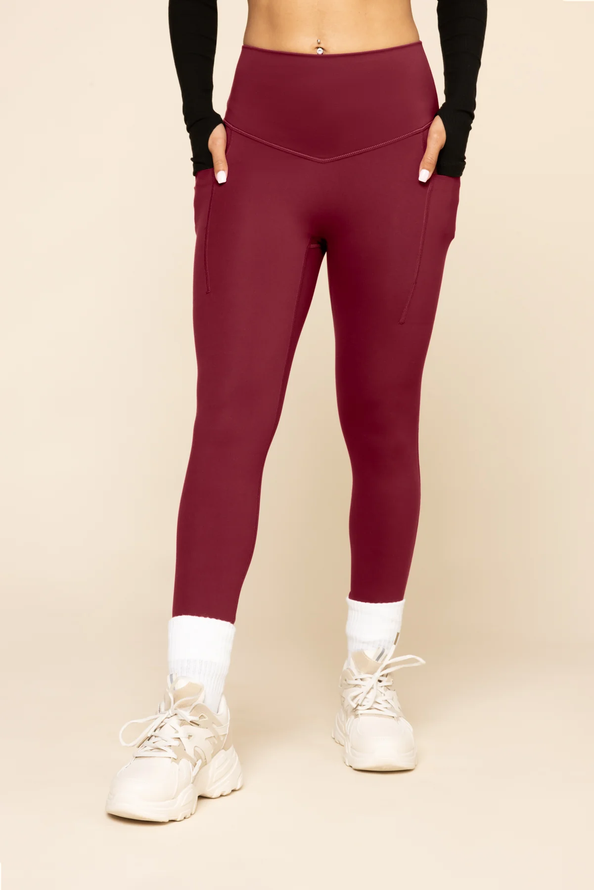 Supersculpt™ Legging with Pockets - Crimson - Image 3