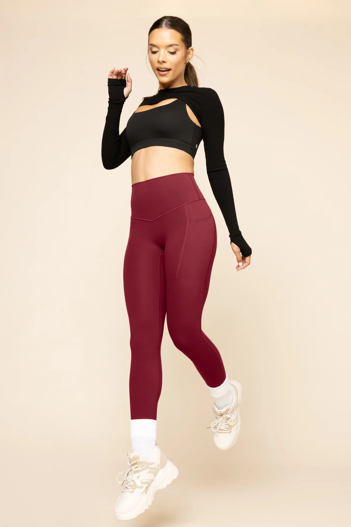 Supersculpt™ Legging with Pockets - Crimson - Image 4