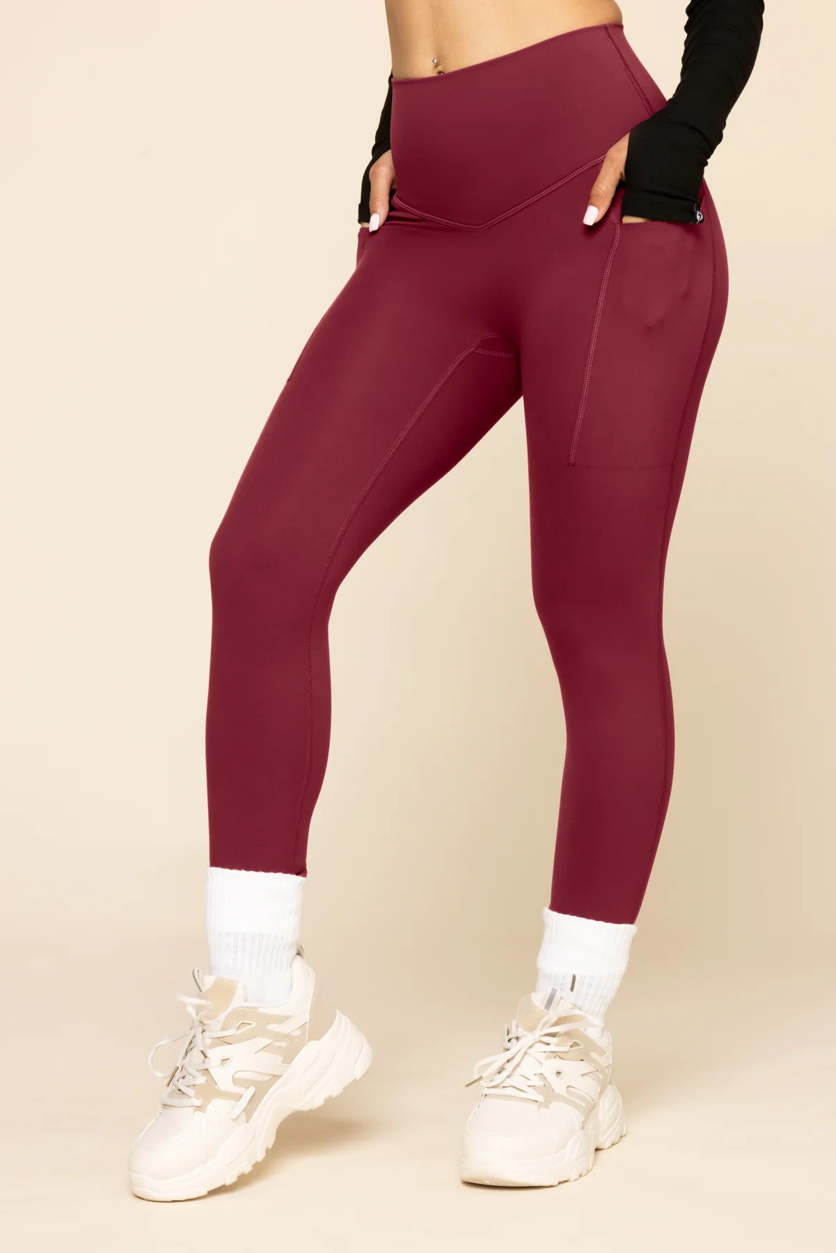 Supersculpt™ Legging with Pockets - Crimson - Image 5