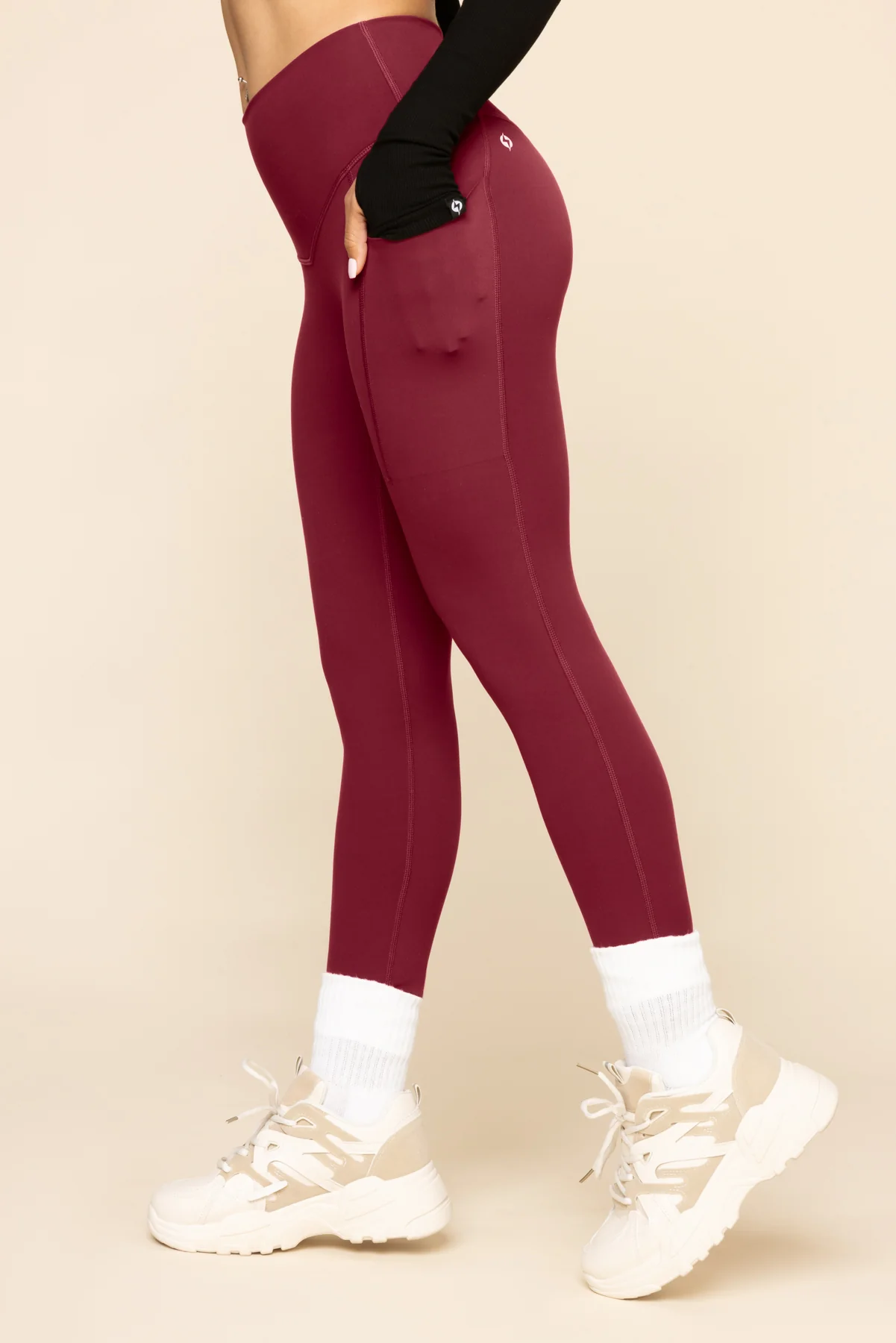 Supersculpt™ Legging with Pockets - Crimson - Image 7