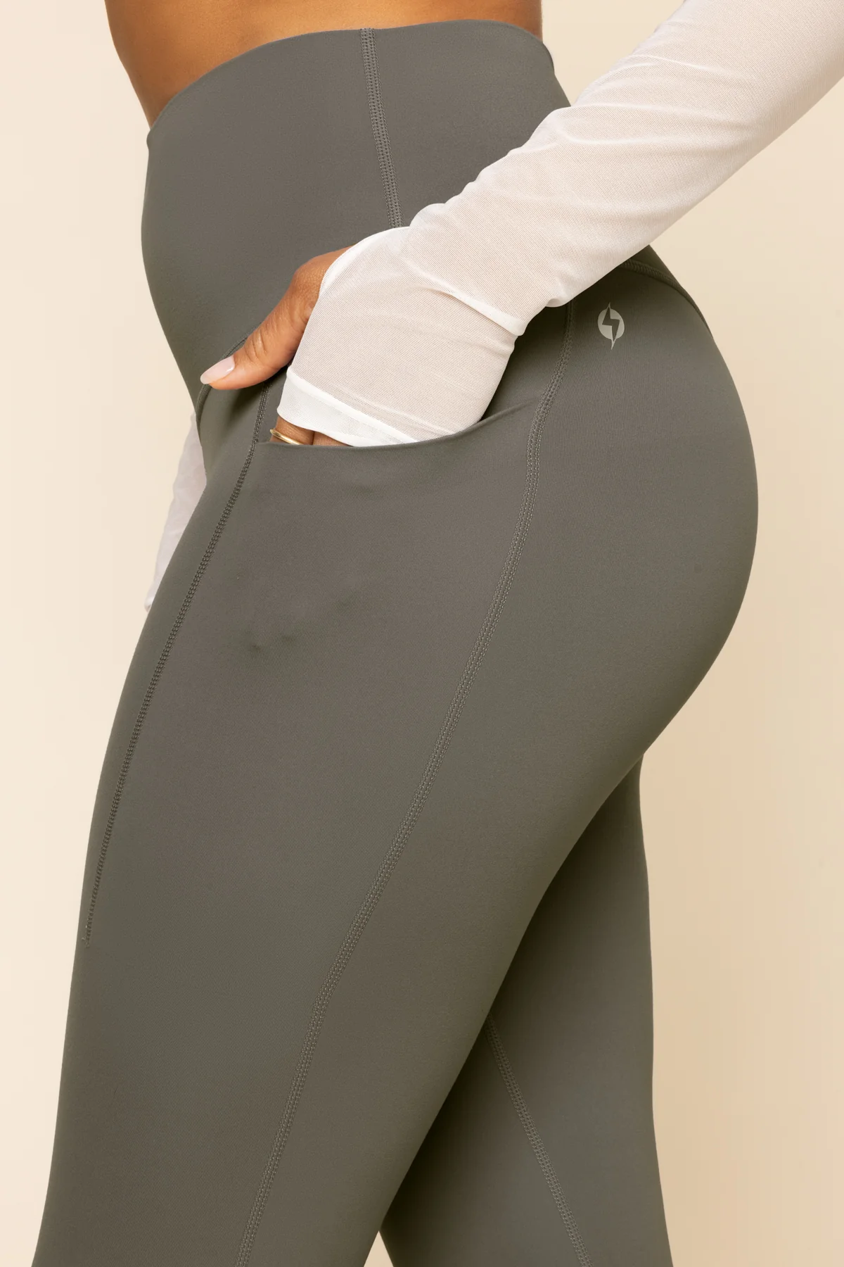 Supersculpt™ Legging with Pockets - English Ivy - Image 3