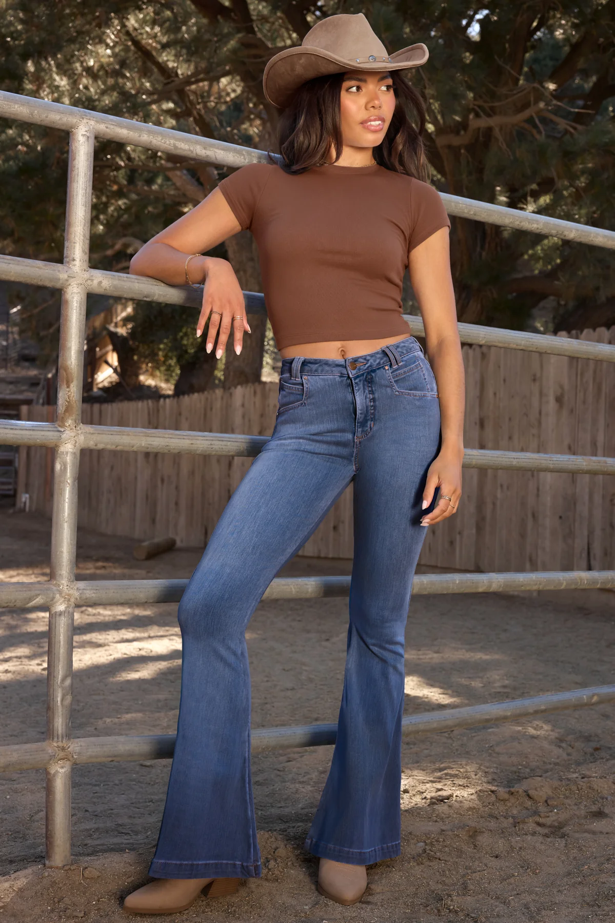 Superstretch Bootcut Flare Jeans  - Medium Wash - Image 8